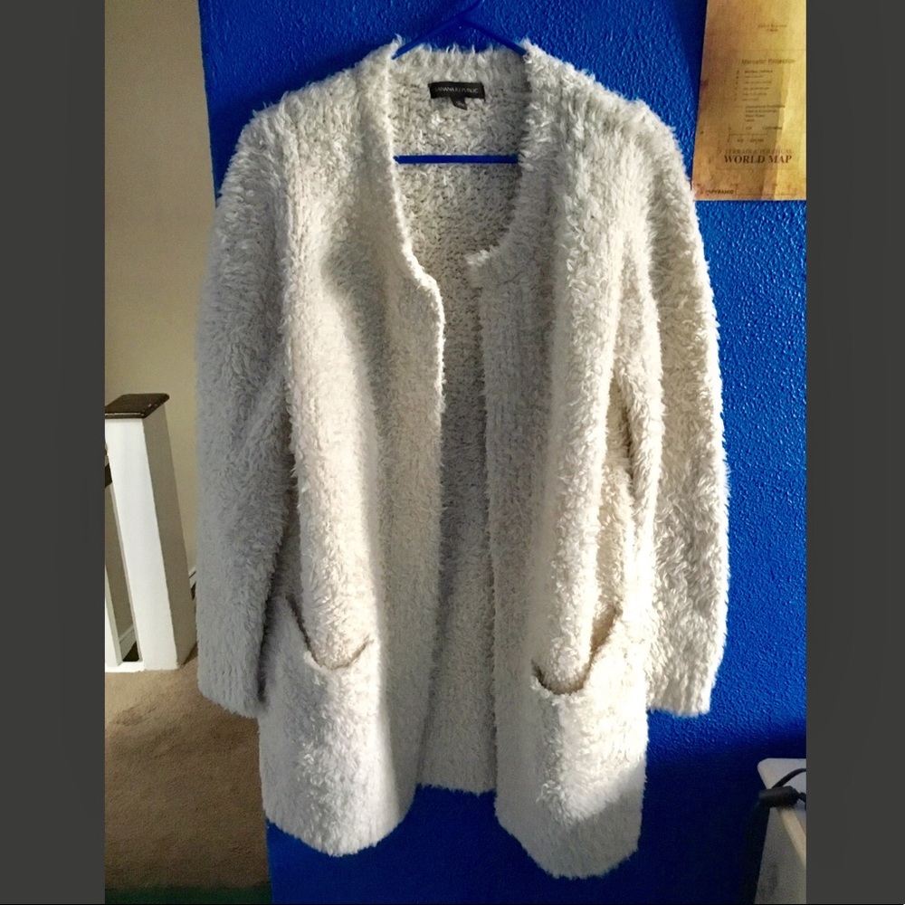 Banana Republic Fuzzy Cardigan